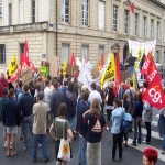 Manifestation des salariés d'Euromoteurs le 10 juin 2004 photo n°3 